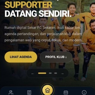 Landing Page Aplikasi Website sepak bola modern 2026 | NuxtJs, VueJs dan Tailwindcss